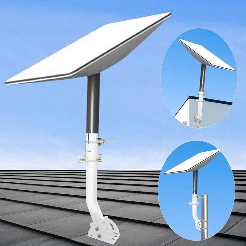 Starlink Antenna Dish Rv Ladder Tubing Holder Long Wall Mount Brackets Accessories Mounting