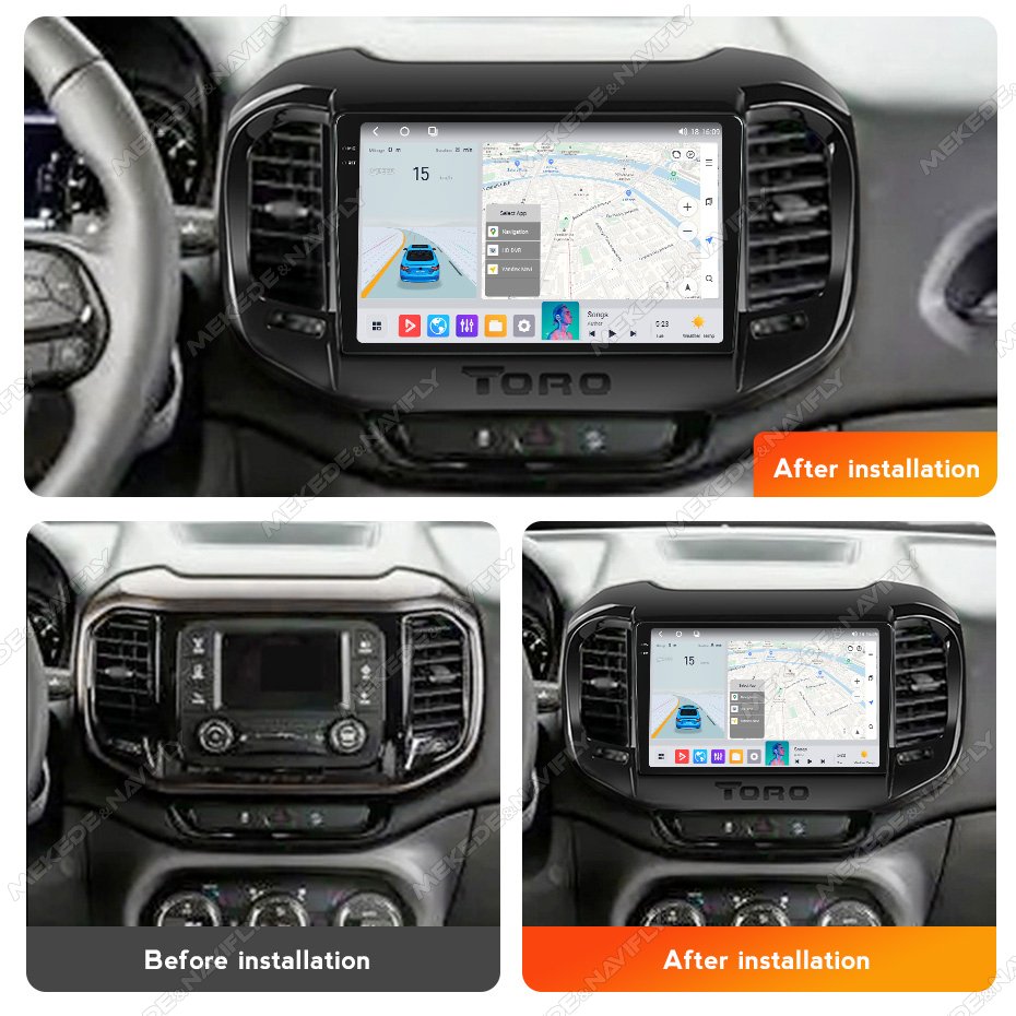 MEKEDE M7 M6 Android 8+128gb Car Radio Player 360 Camera Gps Navigation for FIAT Toro 2017-2020 Auto Radio DSP BT Stereo