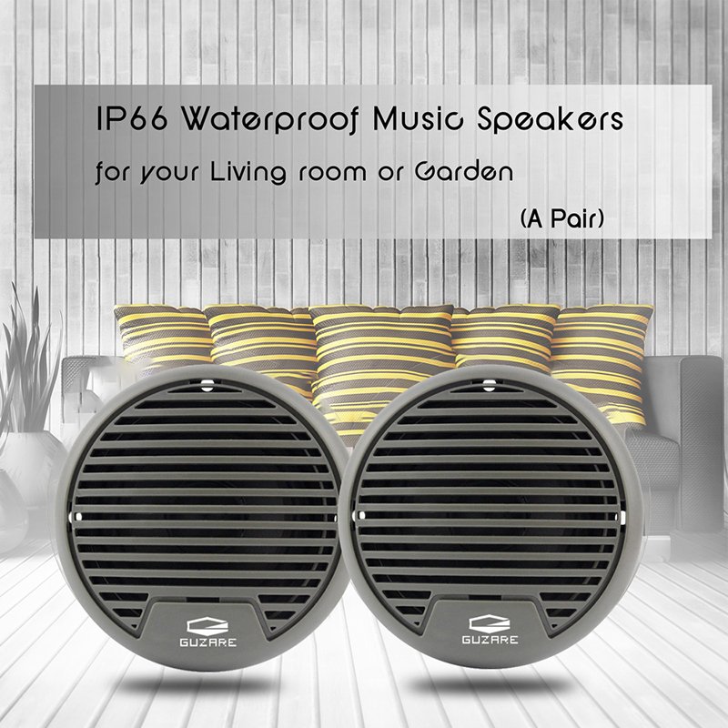 Waterproof Marine Stereo Radio Audio Receiver Car MP3 Player+3" Marine Speaker+FM Antenna for UTV ATV Boat Motorcycle