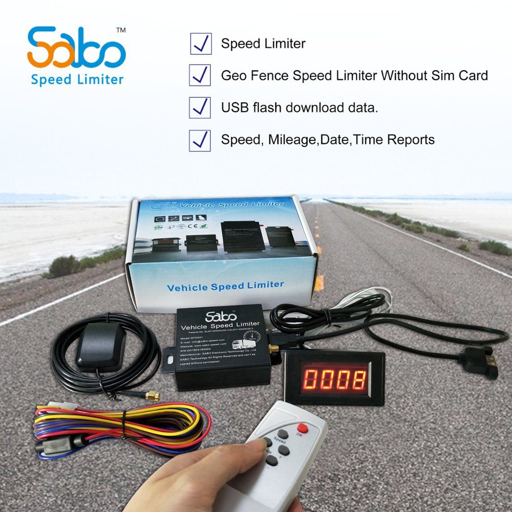 GPS tracker With Speed Limiter GPS Speed Gove Automatic Calibrate Speed Limiter Limiting Device for Control Vehicles/Cars GPS