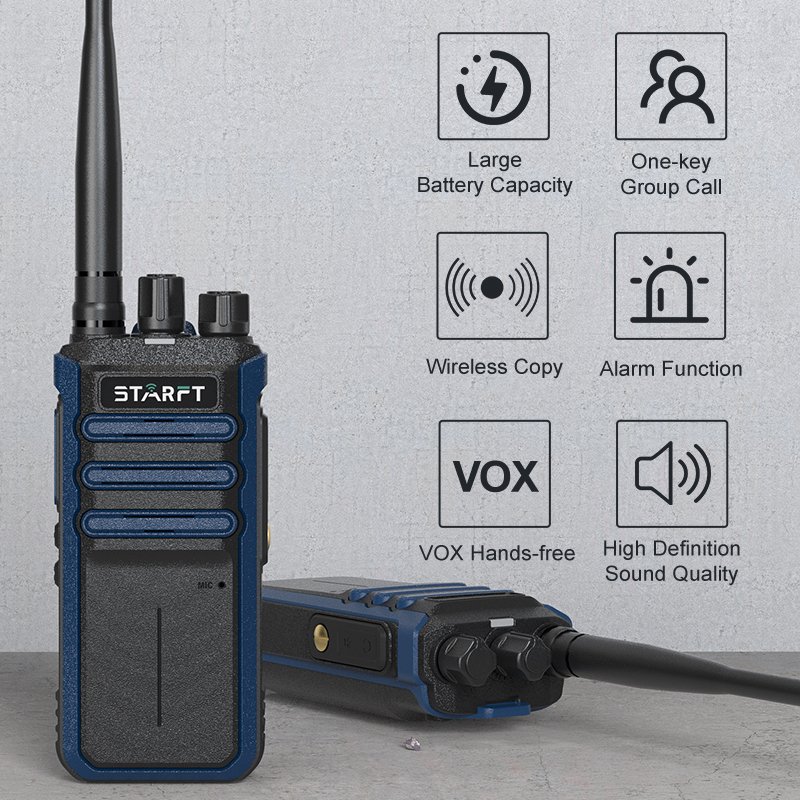 Starft XA30 Professionnel Portable Walkie-Talkie Two Way Radio Walkie Talkie Long Range