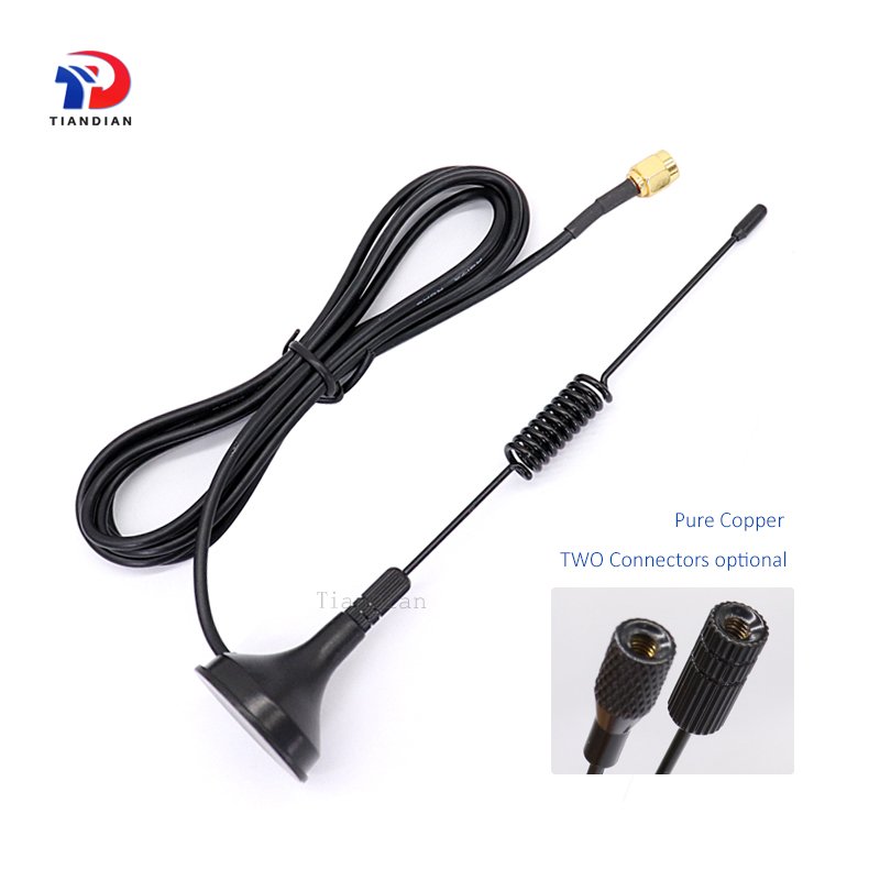 External Magnetic Base Omni Whip Spring 315MHz Sunker Antenna for Communication