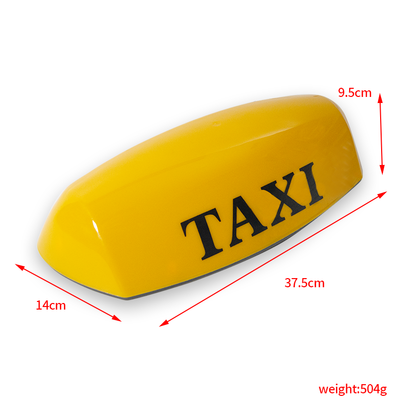 Carfu Car Accessories 12V Taxi Cab Sign Roof Top Car Magnetic Lamp AC-763 LED Light Waterproof TAXI Roof Bright Lamp