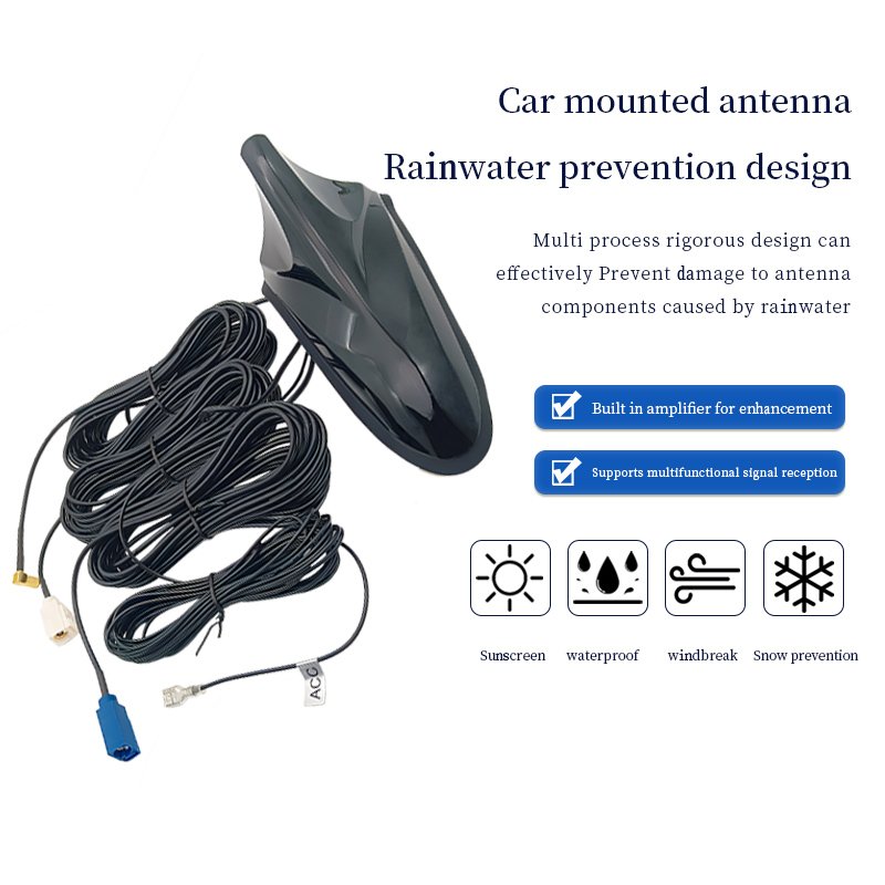 High Quality Durable Car FM AM Digital TV Universal Roof GPS Radio Magnetic Mount Shark Fin Car Antenna