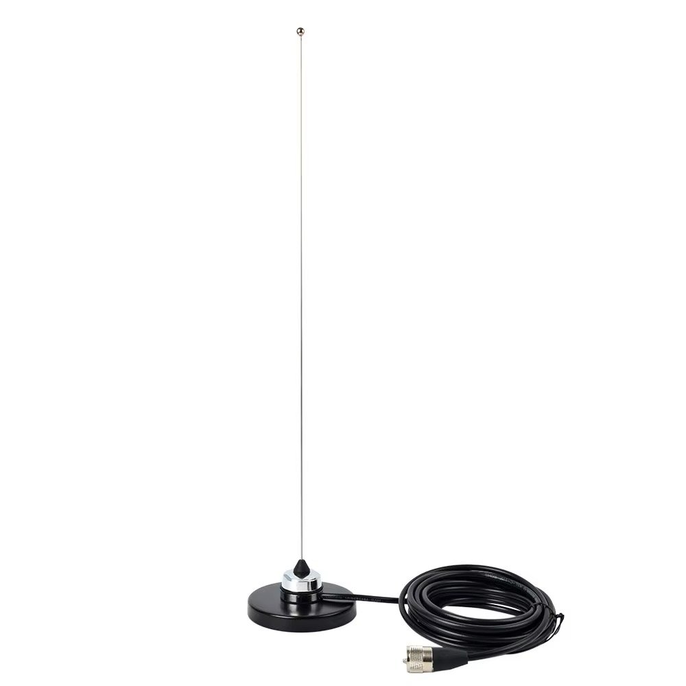 VHF 136-174MHz Mobile Antenna Stainless Steel Whip Ham Radio Antenna NMO Communication Car Radio Antenna