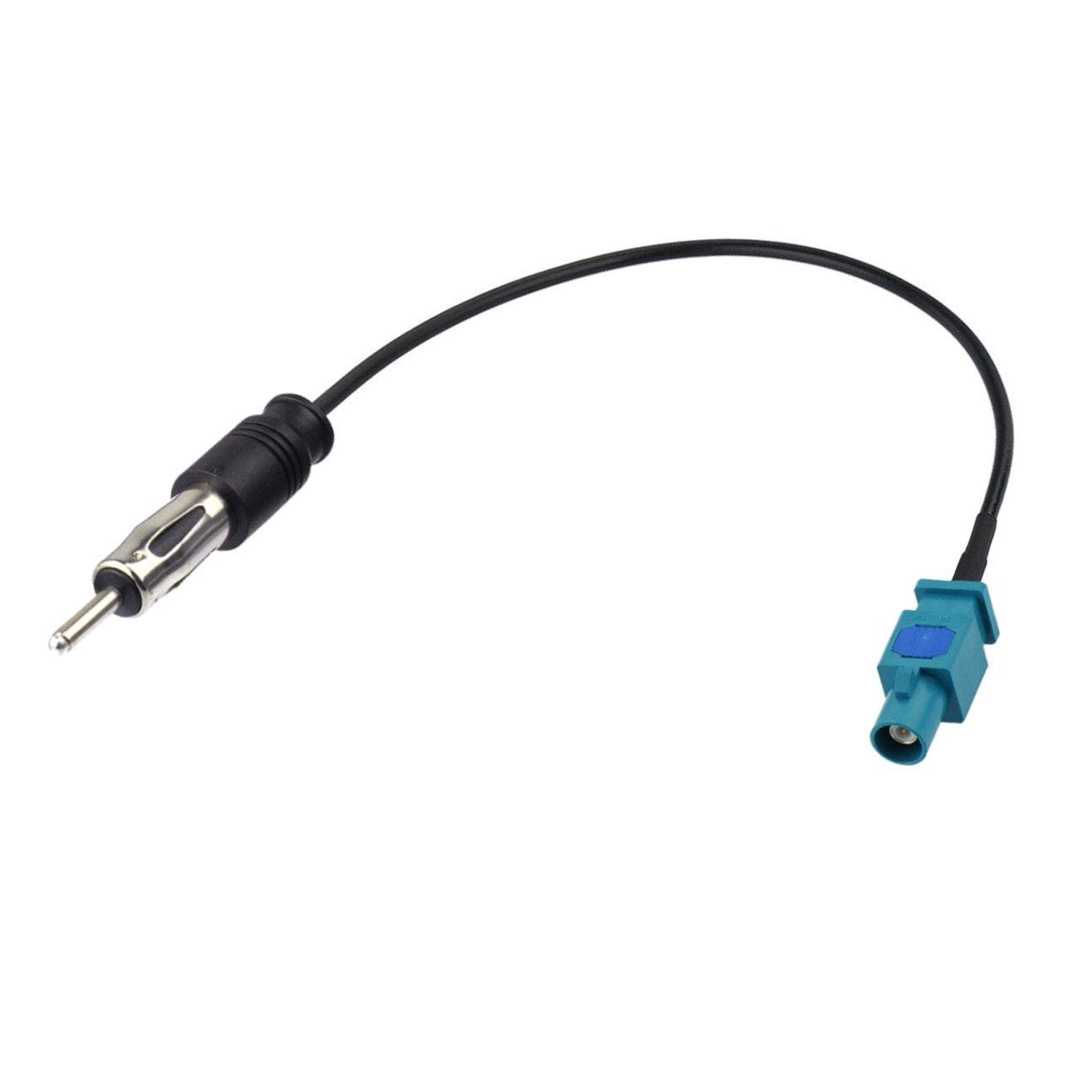 Universal Vehicle Car Stereo FM AM Radio Antenna Adapter Cable for Car Stereo Audio HD Radio Head Unit CD Media Player Receiver