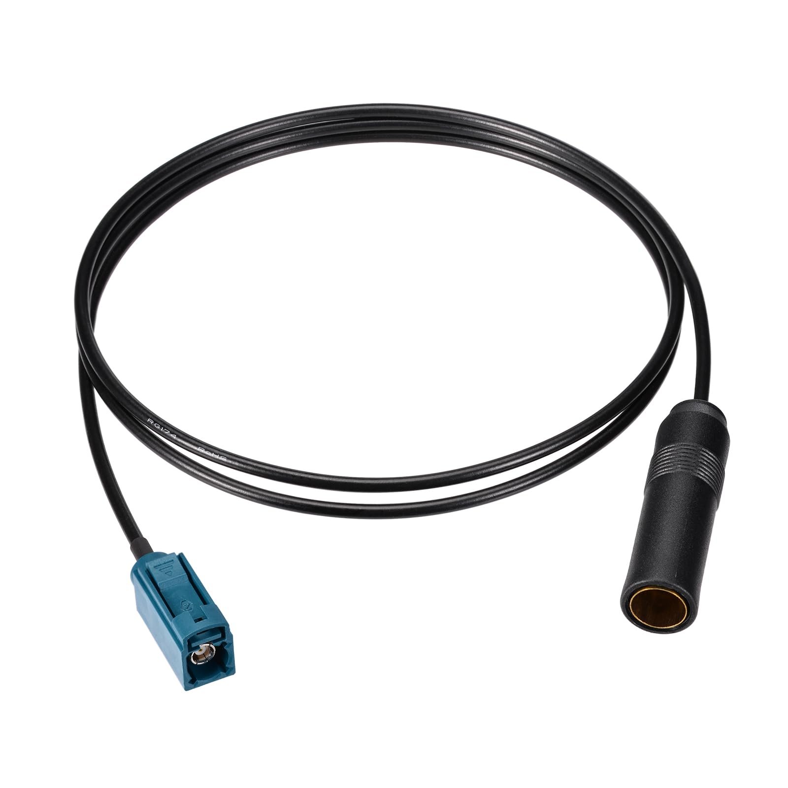 Universal Vehicle Car Stereo FM AM Radio Antenna Adapter Cable for Car Stereo Audio HD Radio Head Unit CD Media Player Receiver