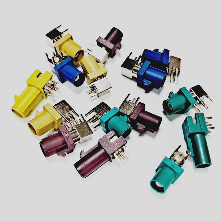 Fakra Cable Connector 4-Pin SMB Male Female Jack MINI Z B D Code for GPS Antenna Auto Connectors Category