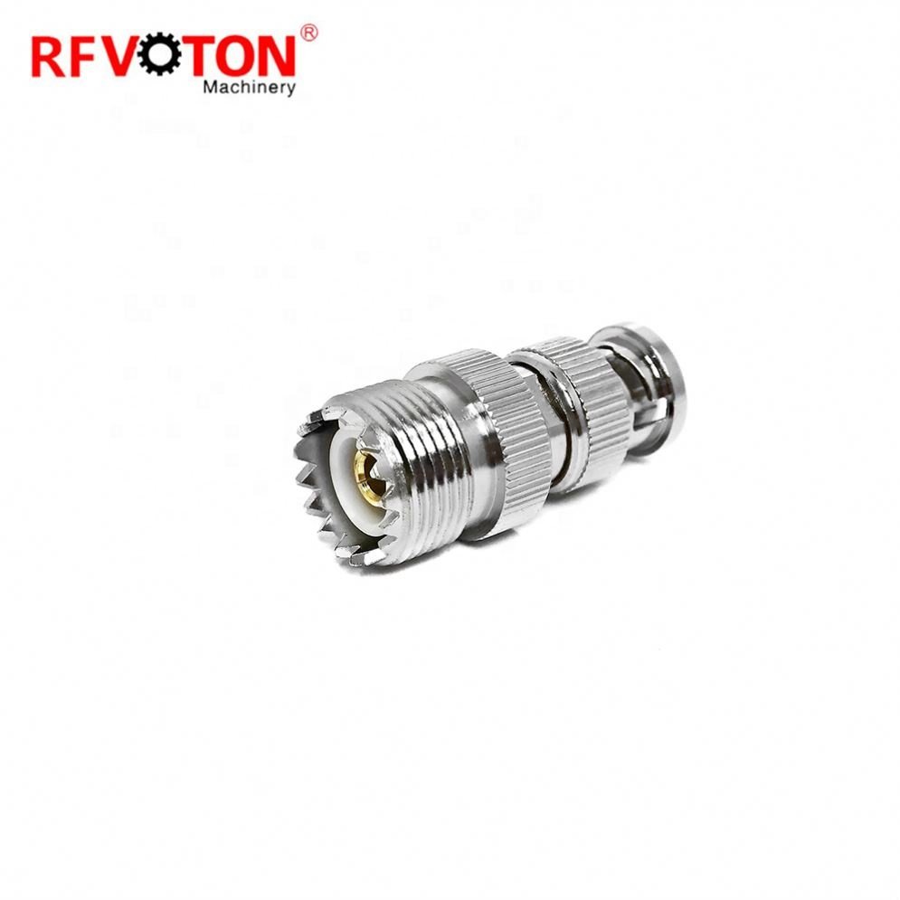 BNC to UHF Adapter BNC Male to SO239 UHF Female Jack RF Coax Coaxial Connector Convertor for Antennas