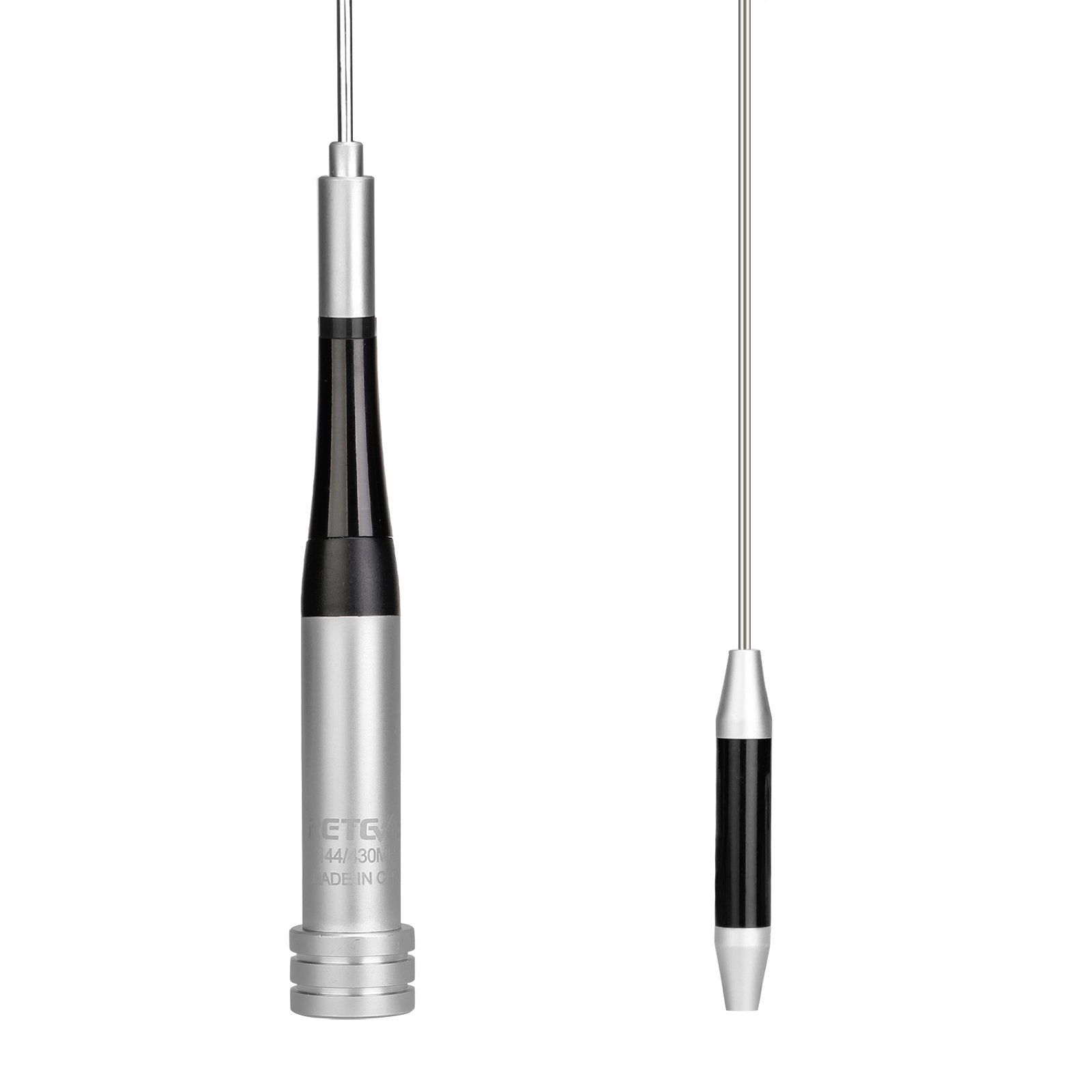 Retevis MA07 High Quality Telescopic Antenna Silver Stainless Steel Antenna VHF/UHF For Amateur Car Radio Mobile/Station