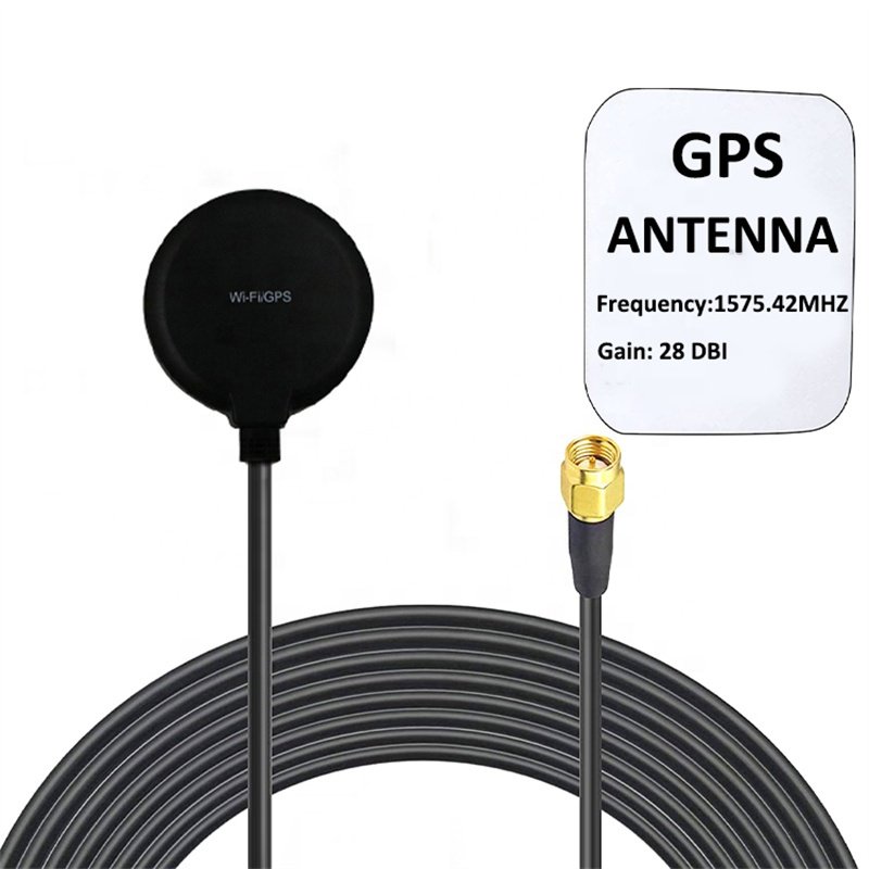 Free Samples High Gain 28dbi Active Car Antenna gnss gps rtk antennas GPS GLONASS Puck Cabinet Combo gps antenna
