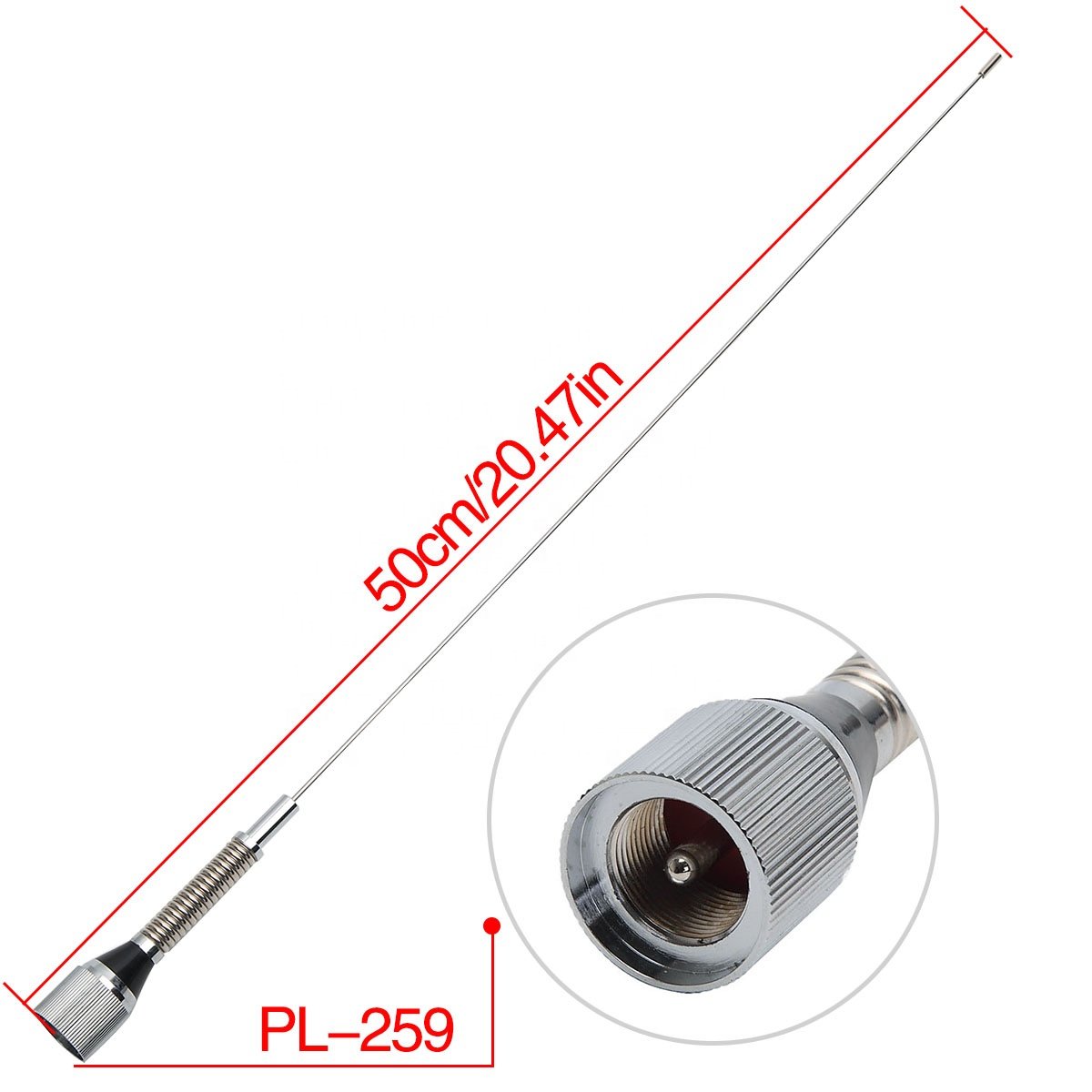 NAGOYA NL-144SP With Clip Coaxial Cable UHF 144MHz 2.15dBi 100W PL259 Antenna for TYT QYT KT-8900D Baojie BJ-318 Mobile Radio