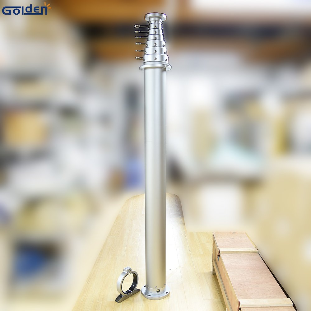 Golden Telescopic Mast Manufacturers Vertical Telescopic Masts with Saddle Clamp