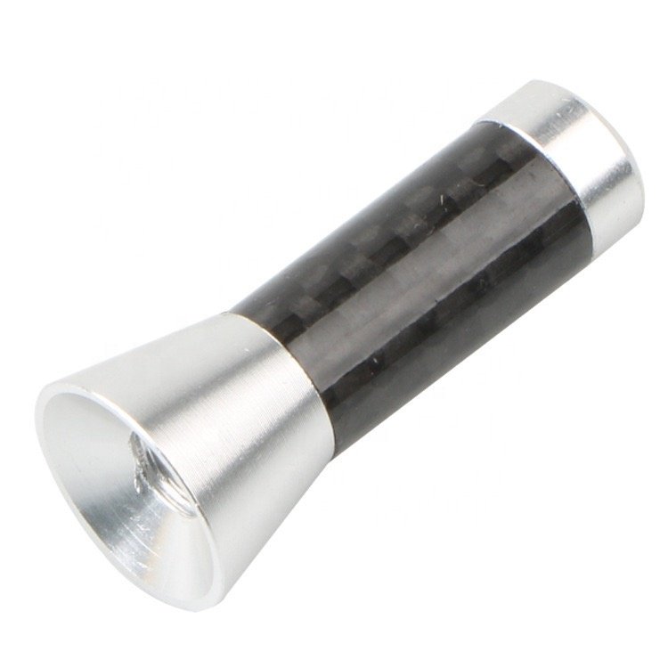 Universal Car 3.5 Cm Carbon Fiber Screw Aluminum Car Short Mast Antenna