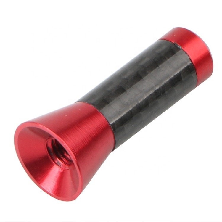 Universal Car 3.5 Cm Carbon Fiber Screw Aluminum Car Short Mast Antenna