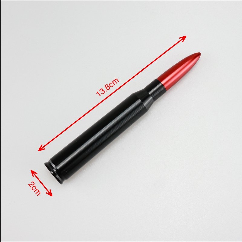Universal Aluminum Alloy Car Antenna Modified Decorative Roof Bullet Antenna for Off-Road Vehicles