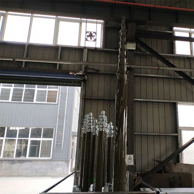 10m Manual Lifting lightning Rod, Green Car Lift Pole, Antenna Lift Pole Manufacture