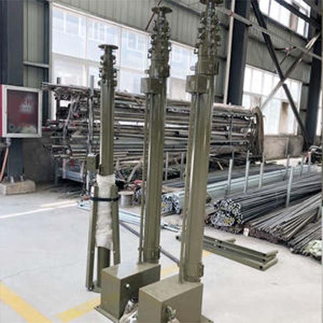 10m Manual Lifting lightning Rod, Green Car Lift Pole, Antenna Lift Pole Manufacture