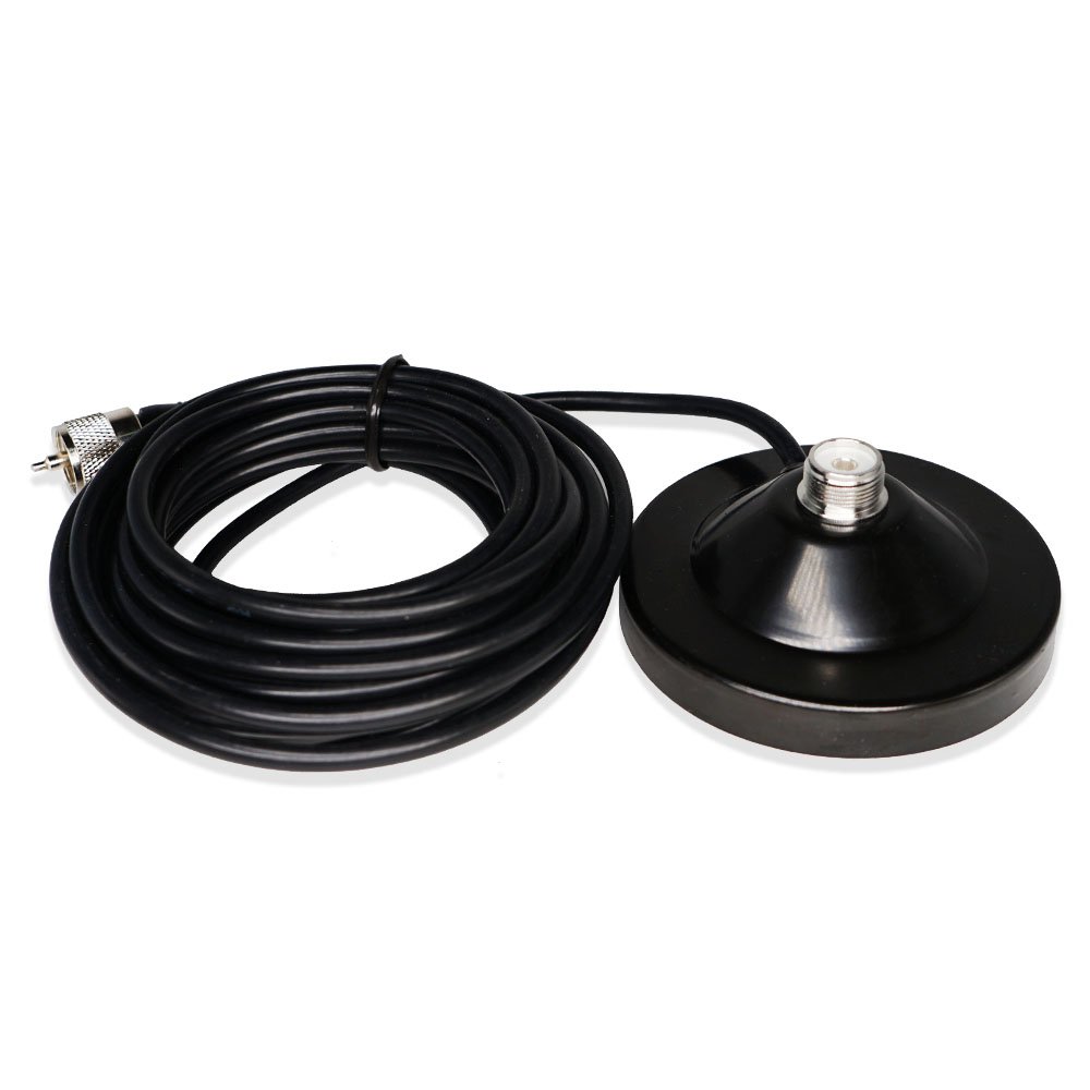 13cm Chassis Diameter Magnet With PL259 Port 5m Feeder Cable Walkie Talkie Mobile Transceiver Magnetic Antenna Base Radio JM-A03