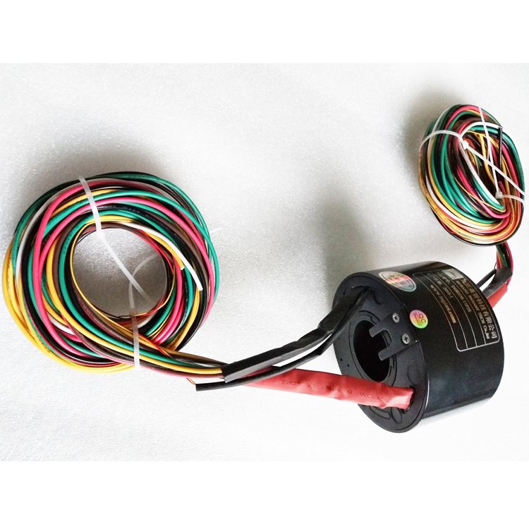 Ingiant Through Bore Electrical Slip Ring Rotary Joint ID 38mm 12 Rings For Cable Reels Power Connector Slip Ring