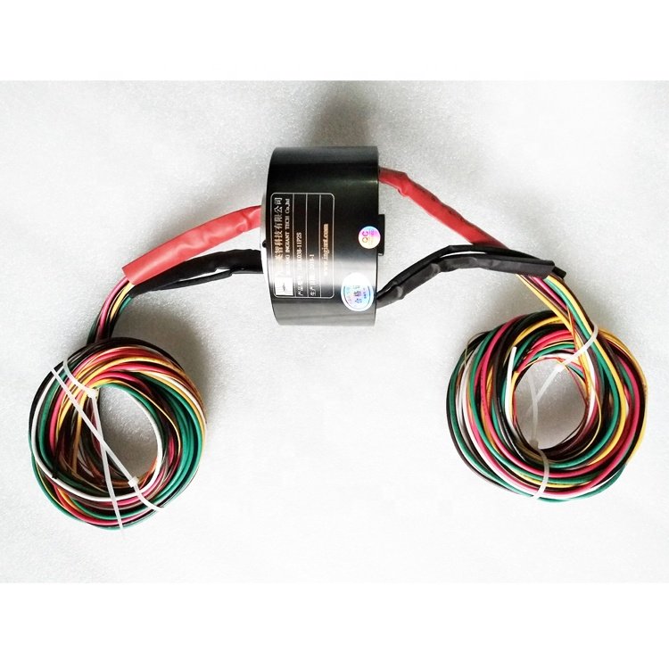 Ingiant Through Bore Electrical Slip Ring Rotary Joint ID 38mm 12 Rings For Cable Reels Power Connector Slip Ring