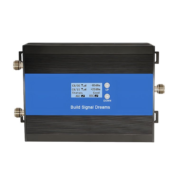 Tri Band Signal Booster 800/900/2100Mhz for 3G 4G 5G, Tuya App Control Repeater with Two High Gain Antennas