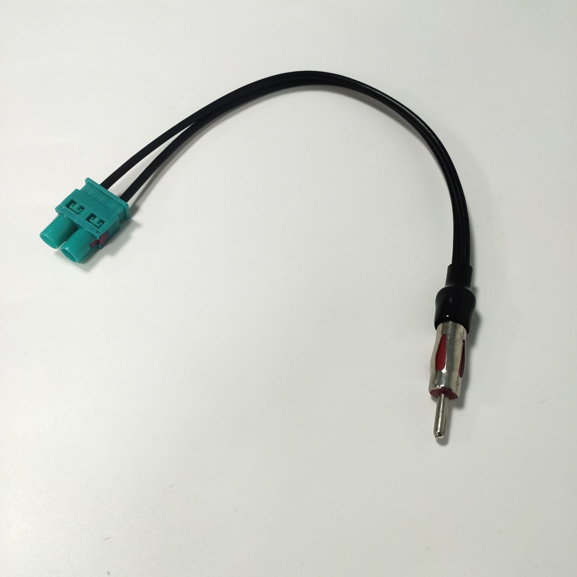 Dual Fakra Z Code Plug to DIN Antenna for Car FM Cable Assembly L=30CM