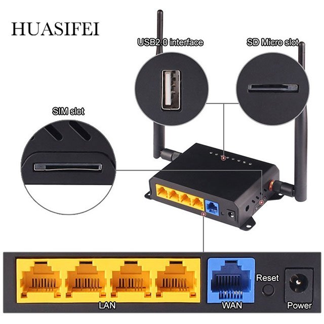 WE826-Q 4g Modem Industrial Wireless Wifi Router for Car with Ec25-e Ec25-af Ep06-e Ep06-a Modem