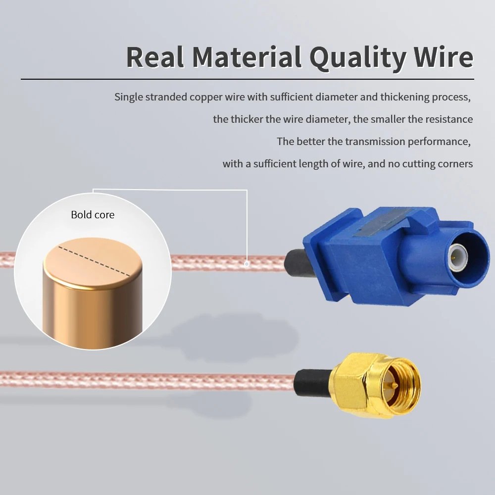 Pigtail Straight Fakra C Female to SMA Male RG174 RG316 Cable Car GPS Antenna Fakra Extension Cable 15CM