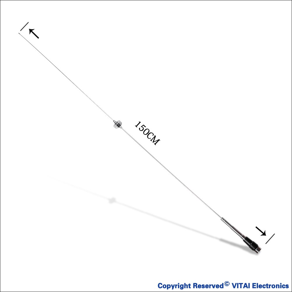 VITAI DP-CL2E Two Way Radio Long Range Antenna 144MHz Roof Mount Car Antenna