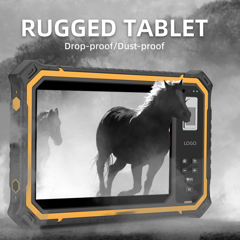 HUGEROCK T80 High Quality NFC RFID Reader 1000nit 18900mAh Wearable Barcode Rug Tablet PC Sunlight Readable 2D WiFi