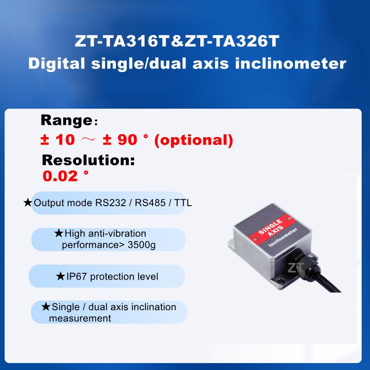 Digital MEMS Tilt Sensor for Satellite Antenna Positioning/Four-wheel Positioning/leveling/angle Control Correct Linearity Twice