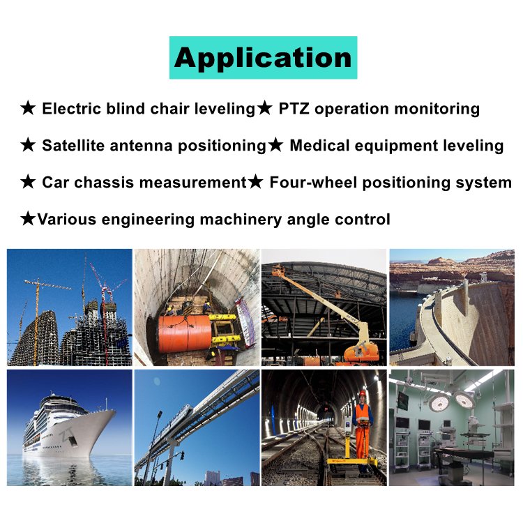 Digital MEMS Tilt Sensor for Satellite Antenna Positioning/Four-wheel Positioning/leveling/angle Control Correct Linearity Twice