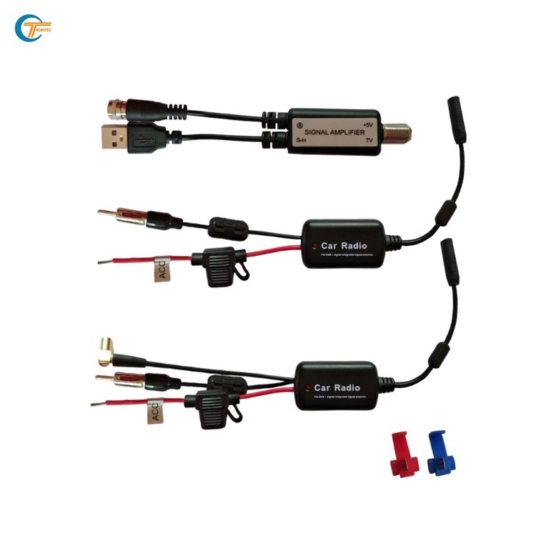 Car Radio Aerials 12V Auto Car Radio FM Antenna Signal Amp Amplifier Car Radio FM/DAB+ digital integrated signal Amplifier