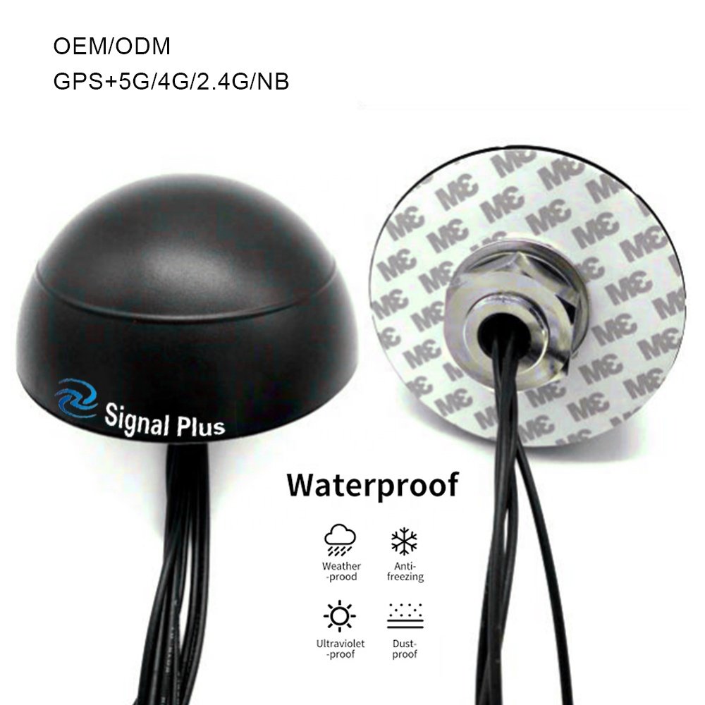 5 in 1 Outdoor IP67 long range high gain GNSS 4x4 5G MIMO WIFI MIMO antenna car gps lte 4g combo antenna for Fleet Management