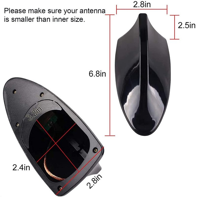General Motors Shark Fin Roof Modification Accessories AM/FM Radio No Punching Tail Wing Decoration Antenna Automotive Supply