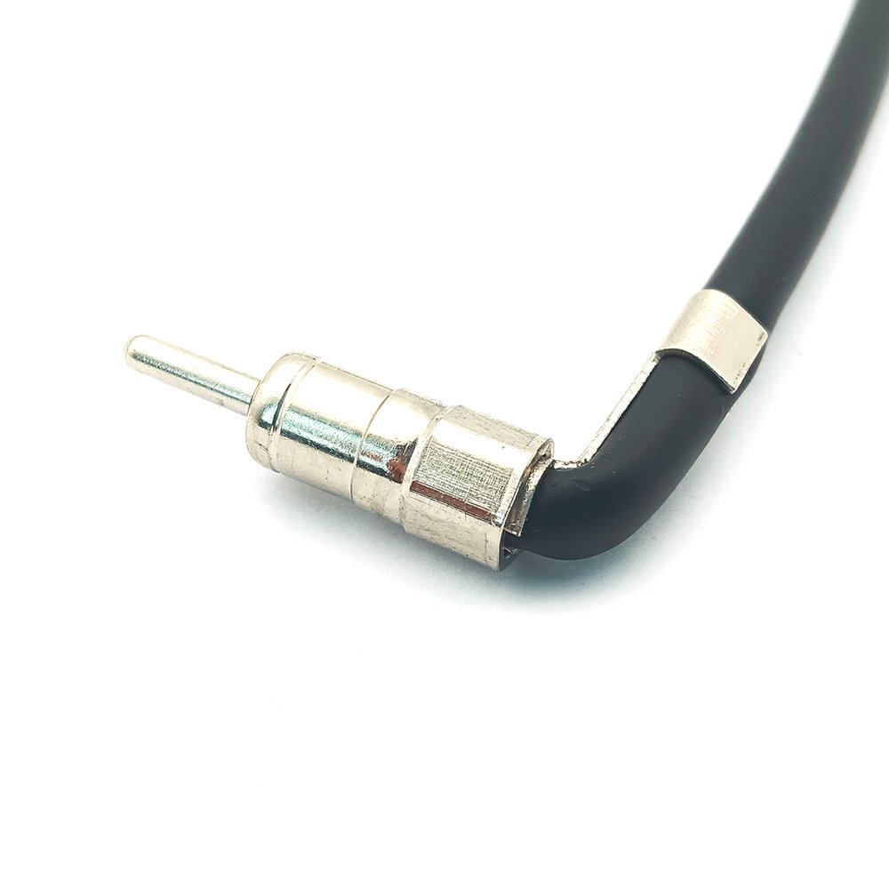 DIN Female socket to Angled DIN Male Plug Car Antenna Adapter Plug Cable for GM Ford Chrysler