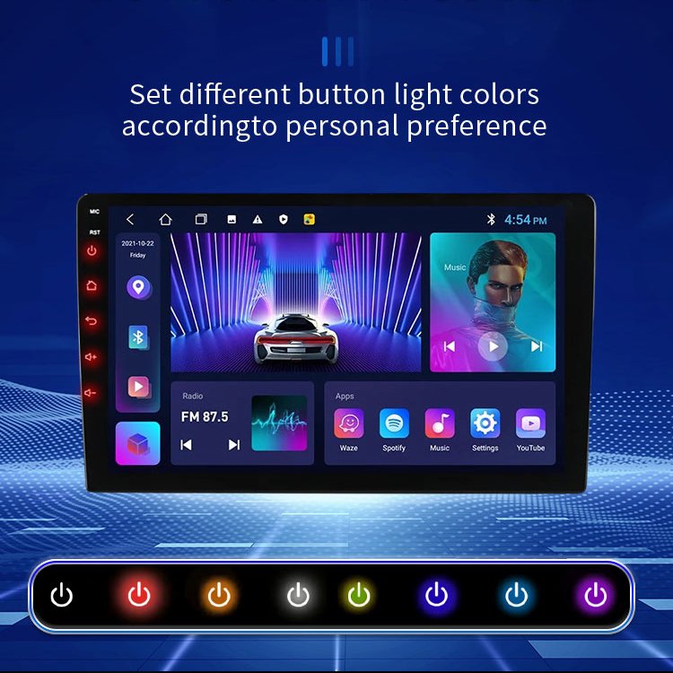 Android Car Radio 2K QLED Screen Car Video Universal Autoradio Universal 10inch Radio Android Player Car Play Android Auto