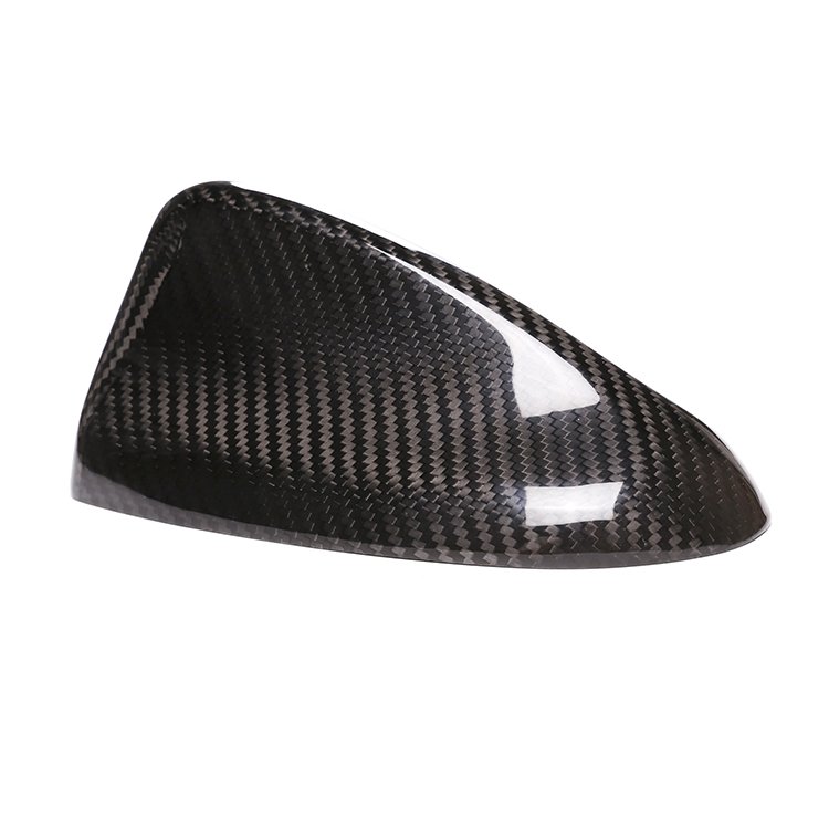 Real Carbon Fiber Car Shark Antenna Cover Sticker Decoration for 2020 Alfa Romeo Giulia Stelvio