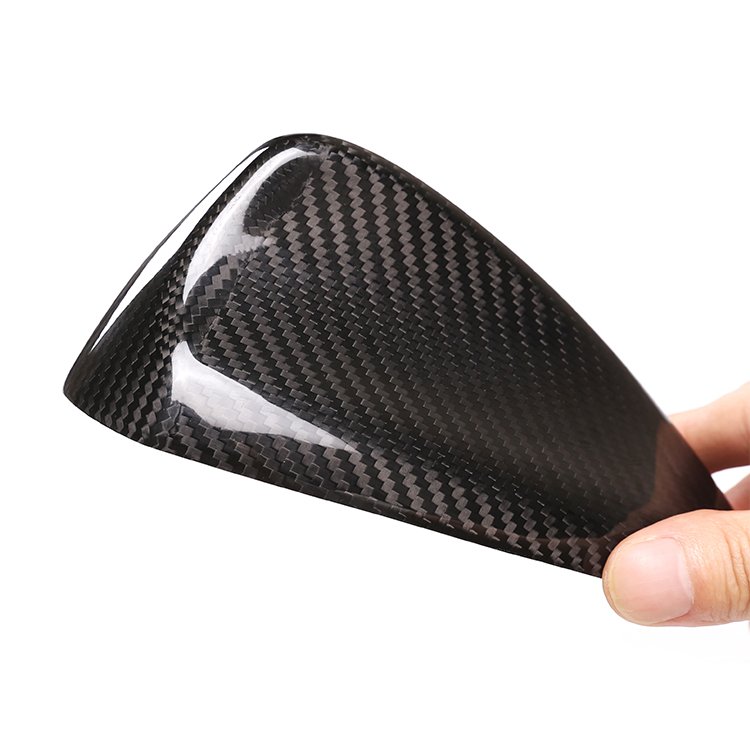 Real Carbon Fiber Car Shark Antenna Cover Sticker Decoration for 2020 Alfa Romeo Giulia Stelvio