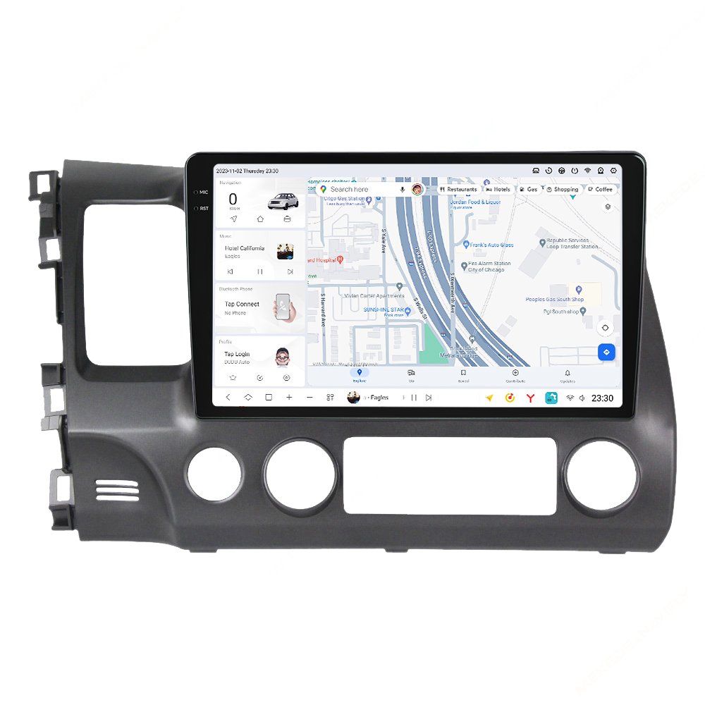MEKEDE DUDU7 Car-play Auto Car Android Screen Gps Navigation Music Player for Honda Civic 2005-2012 Newest System PIP Function