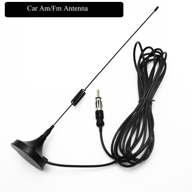 Car Am/Fm Radio Antenna Stereo Signal Backup Antenna with 3m Extension Cable CD Radio Antenna