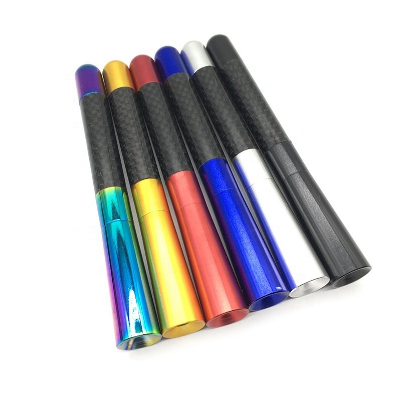 6 Colors Aluminum Real Carbon Fiber Vehicle Car Radio Antenna Universal Replacement Car Antenna