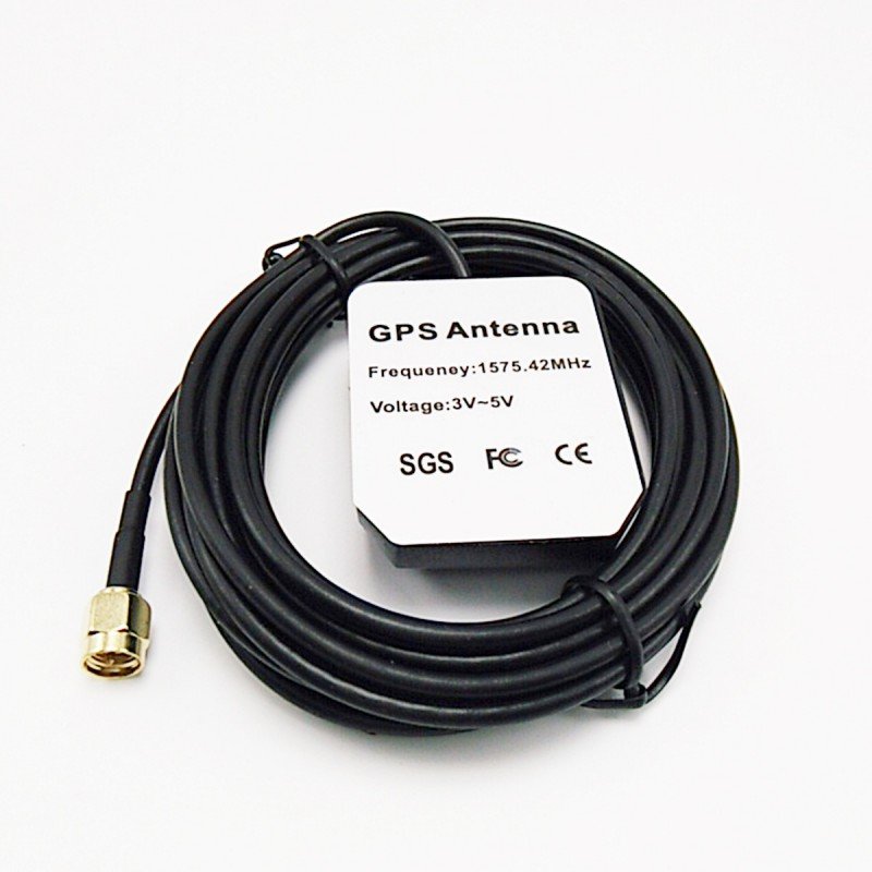 GPS Receiving Antenna SMA Male GPS Antenna with 6inch U.FL IPX IPEX to SMA Pigtail Cable for Car GPS Receiving System