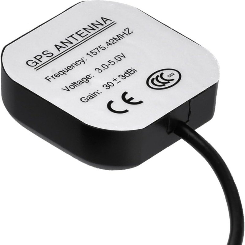 GPS Receiving Antenna SMA Male GPS Antenna with 6inch U.FL IPX IPEX to SMA Pigtail Cable for Car GPS Receiving System