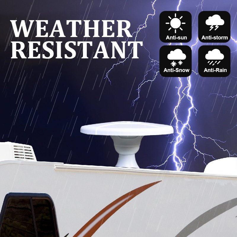 High Performance RV Caravan Camping Outdoor Digital TV Antenna 360 Dual Omni Directional Car TV Antena