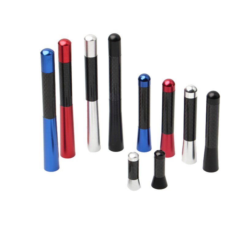 Automotive Antenna Aluminum Alloy Radio Carbon Fiber Modified Car Antenna 3.5cm/8cm/12cm