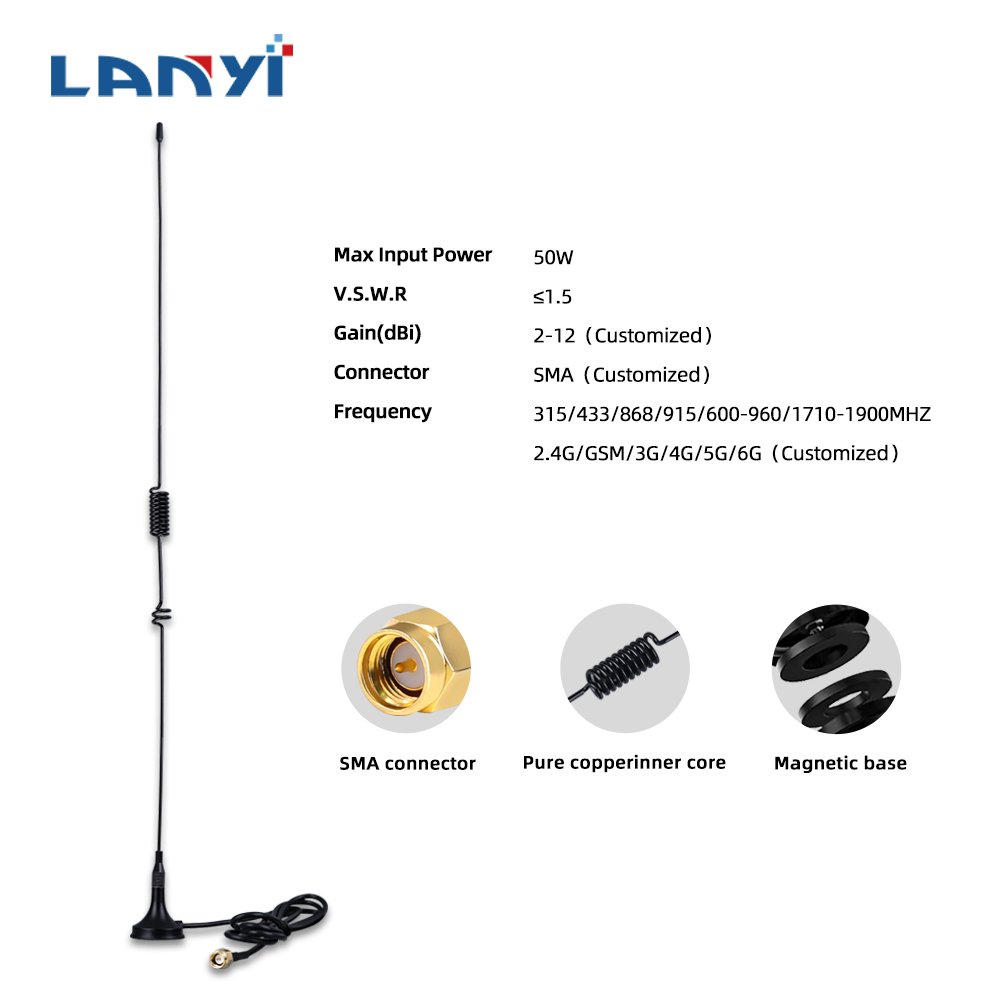 Car Antenna UT-106 SMA-Female Magnetic HF Vehicle Mounted For Baofeng 888S UV-5R TYT Walkie Talkie Radio