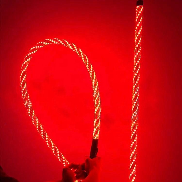 LED Rock Light With LED Whip Set Chasing Colors LED Lighted Whip Antennas Flag Light for ATV UTV Buggy RZR Offroad Cars