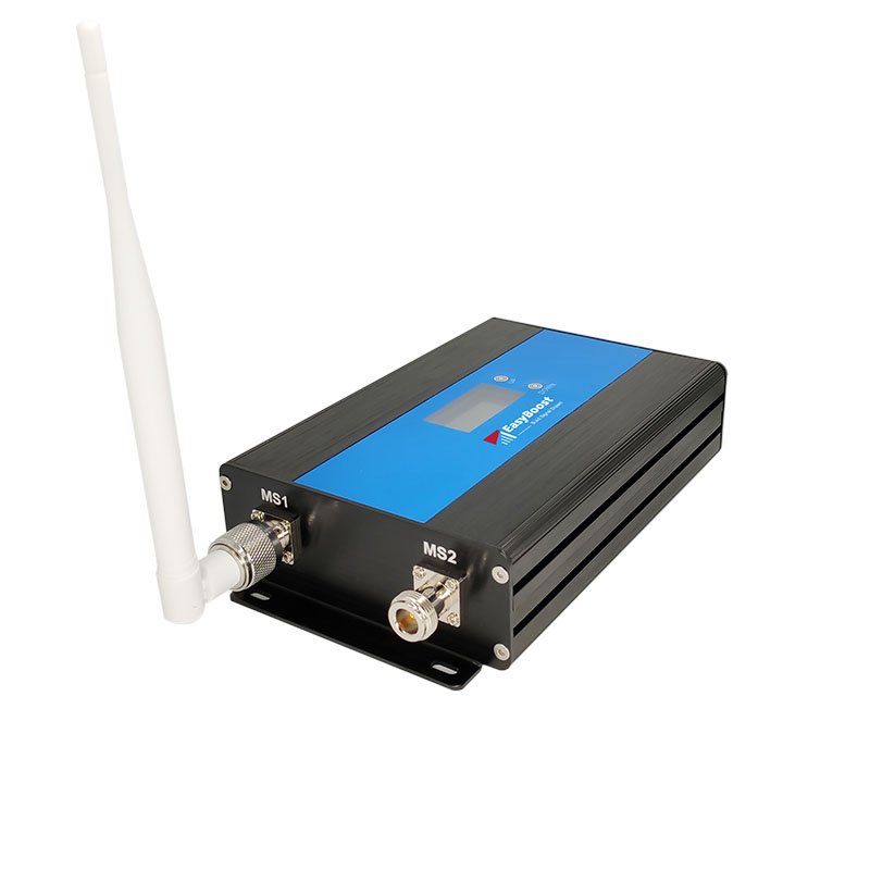 Boost Your EGSM 3G 4G Cellular Signal with 900/2100Mhz Signal Repeater 5G with Two Indoor Antennas LCD and Tuya App monitoring
